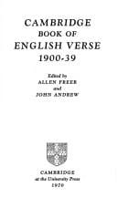 Cambridge book of English verse 1900-39