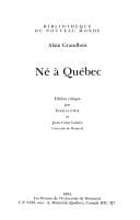 Né à Québec
