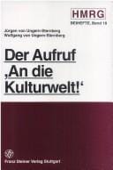 Der Aufruf "An die Kulturwelt!"