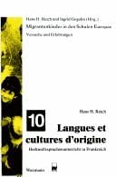 Langues et cultures d'origine