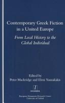Contemporary Greek fiction in a United Europe