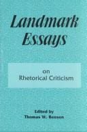 Landmark essays on rhetorical criticism