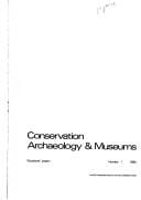 Conservation, archaeology and museums