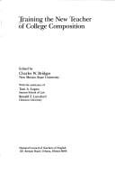 Training the new teacher of college composition