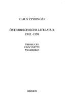 Österreichische Literatur 1945-1998