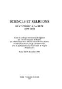 Sciences et religions de Copernic ©  Galil©♭e, 1540-1610