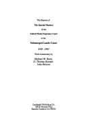 The reports of the special masters of the United States Supreme Court in the submerged lands cases, 1949-1987
