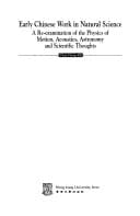 Early Chinese work in natural science