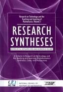 Research on technology and the teaching and learning of mathematics