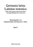 Germania latina - Latinitas teutonica