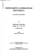 Chronica minora, Vol.2