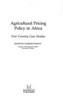 Agricultural pricing policy in Africa