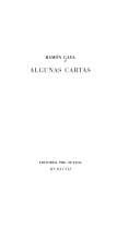 Algunas cartas