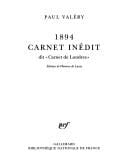 1894, carnet inédit