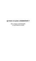 Qu'est-ce que l'insertion?