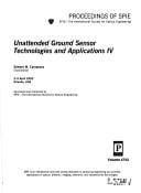 Unattended ground sensor technologies and applications IV