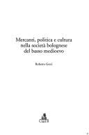 Mercanti, politica e cultura nella società bolognese del basso Medioevo