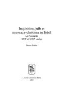 Inquisition, juifs et nouveaux-chrétiens au Brésil