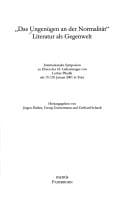 "Das Ungenügen an der Normalität"