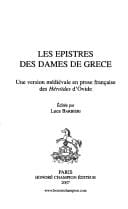 Les épistres des dames de Grèce