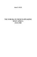 Les Yoruba en Afrique de l'Ouest francophone = The Yoruba in French-speaking West Africa