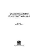 Omaggio a Zanzotto per i suoi ottanta anni