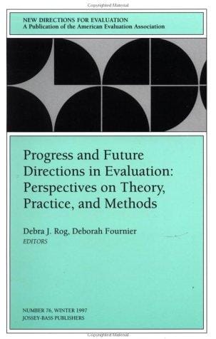 Progress and future directions in evaluation