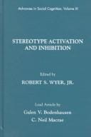 Stereotype activation and inhibition