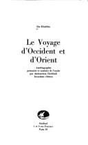 Le voyage d'Occident et d'Orient