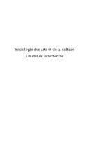 Sociologie des arts et de la culture