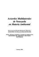 Acuerdos multilaterales de Venezuela en materia ambiental