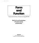 Form and function