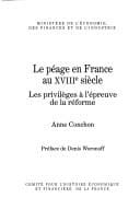 Le péage en France au XVIIIe siècle