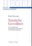 Sinnliche Gewissheit