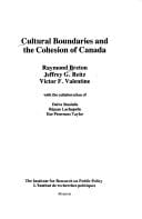 Les frontières culturelles et la cohésion du Canada