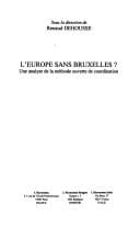 L'Europe sans Bruxelles?