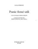 Poesie, forse, utili