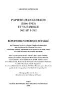 Papiers Jean Guiraud (1866-1953) et sa famille 262 AP1-242