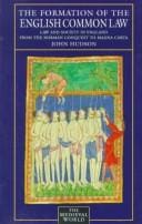 The formation of the English common law