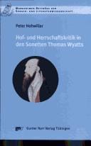 Hof- und Herrschaftskritik in den Sonetten Thomas Wyatts