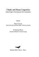 Chadic and Hausa linguistics