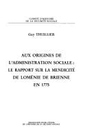 Aux origines de l'administration sociale