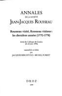 Rousseau visité, Rousseau visiteur