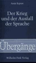 Der Krieg und der Ausfall der Sprache
