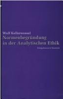 Normenbegr undung in der Analytischen Ethik