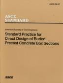 Standard practice for direct design of buried precast concrete box sections