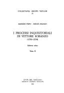 I processi inquisitoriali di Vittore Soranzo (1550-1558)