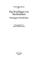 Das Erschlagen von Stechmücken