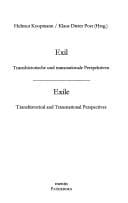 Exil: transhistorische und transnationale Perspektiven