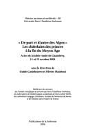 De part et d'autre des Alpes, les châtelains des princes à l